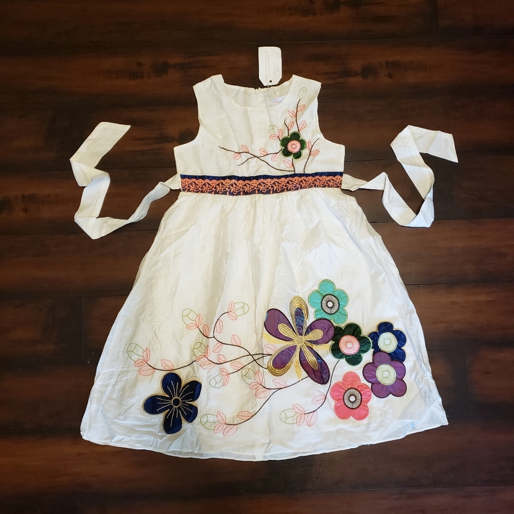 NWT Girl's Handsewn Boutique Spring Dress